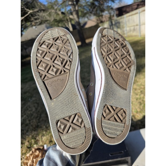 Mens 12 Converse Chuck Taylor All Star Street Mid Khaki Tan White Shoes 162383F - Picture 9 of 12